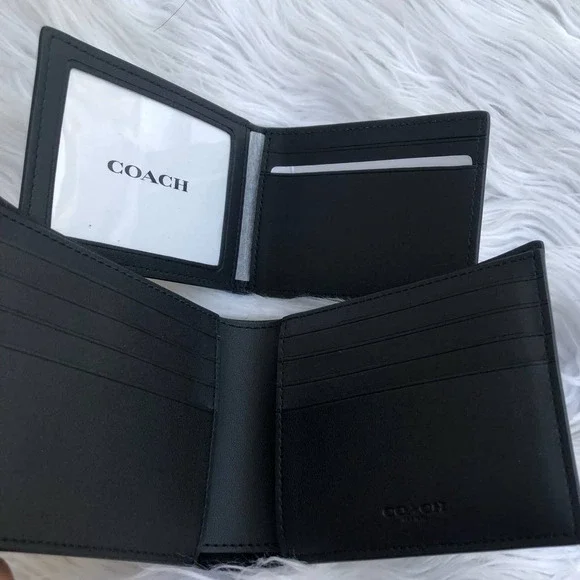 New 🎀 Coach 3 In 1 Wallet In Signature Canvas With Ski Patches - Picture 9 of 10